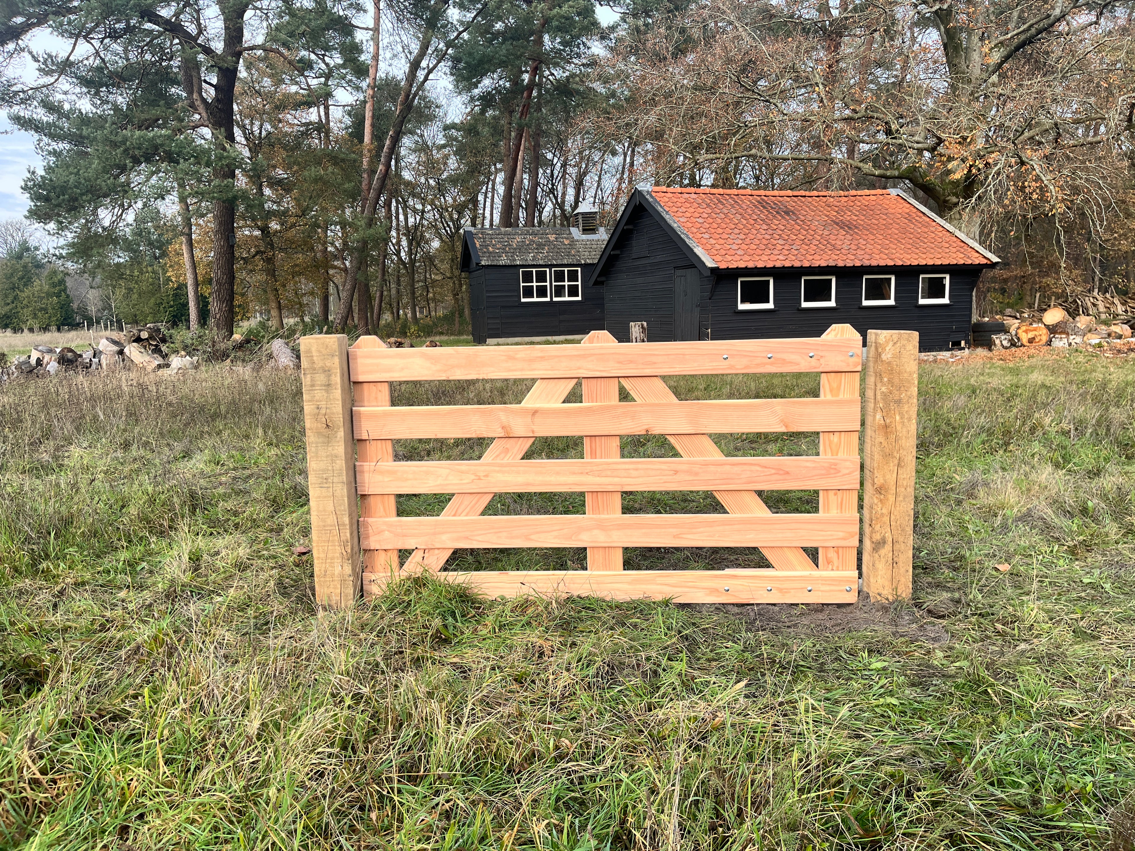 Douglas robuust toegangspoort.